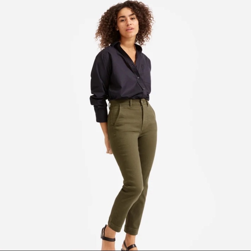 Everlane slim-leg crop pant